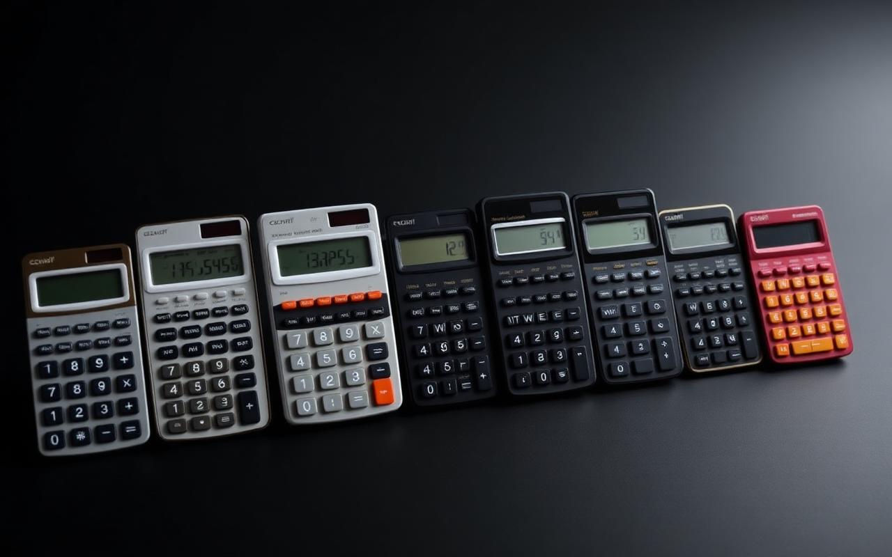Lineup of the best scientific calculators of 2026 arranged side by side